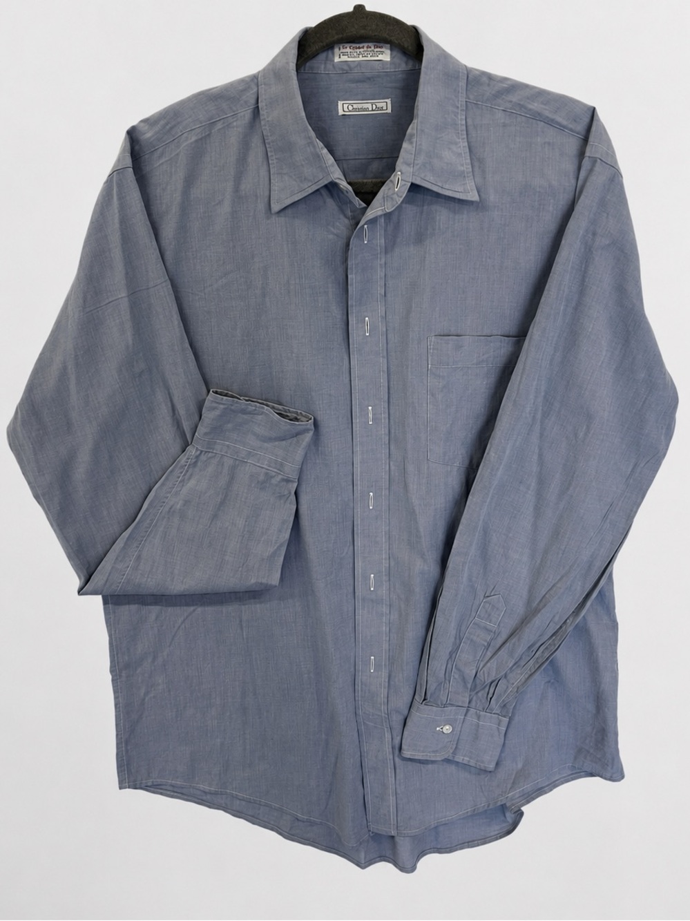 Blue gray dress shirt by Le Cachet de Dior (Christian Dior)